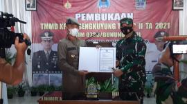 Program TMMD Ke 111 Tahap II TA 2021 di Kalurahan Pringombo